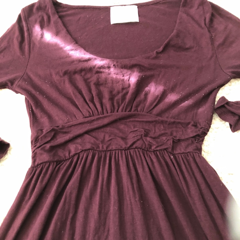 Maroon tunic dress